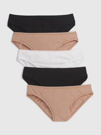 Bikini aus Bio-Stretch-Baumwolle (5er-Pack)