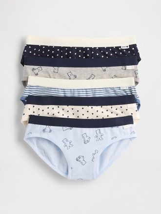 Bikini-Slips aus Bio-Stretch-Baumwolle für Kinder (5er-Pack)