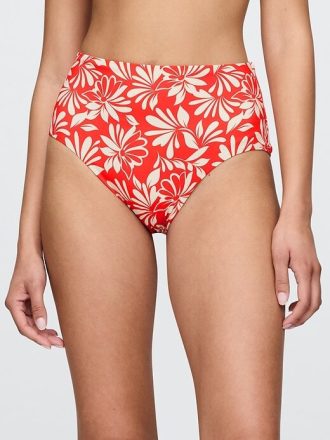 Bikinihose mit hohem Bund