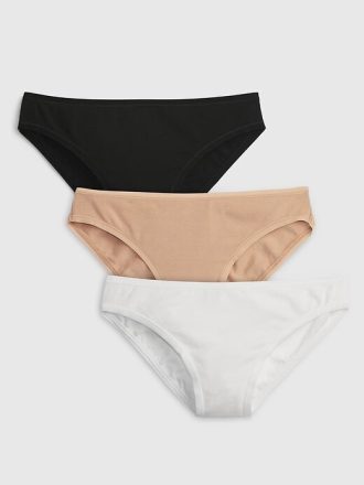 Bikinislip aus Bio-Stretch-Baumwolle (3er-Pack)