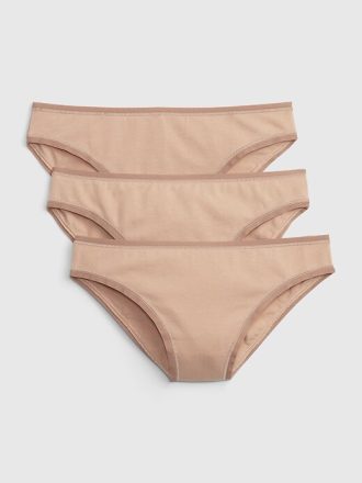 Bikinislip aus Bio-Stretch-Baumwolle (3er-Pack)