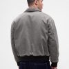 Bomberjacke aus gewaschenem Twill Bomberjacke aus gewaschenem Twill