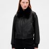 Bomberjacke aus veganem Leder Bomberjacke aus veganem Leder