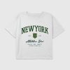 Boxy Crop-T-Shirt mit Grafik der New York Athletics für Kinder