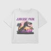 Boxy Crop-T-Shirt mit Jurassic Park-Grafik für Kinder