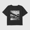 Boxy Crop-T-Shirt mit New York Bridge-Grafik für Kinder