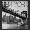 Boxy Crop-T-Shirt mit New York Bridge-Grafik für Kinder