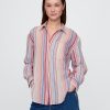 Button-Down-Hemd aus Baumwollgaze Button-Down-Hemd aus Baumwollgaze