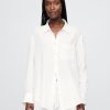Button-Down-Hemd aus Baumwollgaze Button-Down-Hemd aus Baumwollgaze