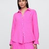 Button-Down-Hemd aus Baumwollgaze Button-Down-Hemd aus Baumwollgaze