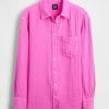 Button-Down-Hemd aus Baumwollgaze Button-Down-Hemd aus Baumwollgaze