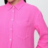 Button-Down-Hemd aus Baumwollgaze Button-Down-Hemd aus Baumwollgaze