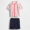 Cabana-Outfit-Set aus Leinen und Baumwolle für Babys und Kleinkinder Cabana-Outfit-Set aus Leinen und Baumwolle für Babys und Kleinkinder