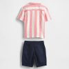 Cabana-Outfit-Set aus Leinen und Baumwolle für Babys und Kleinkinder Cabana-Outfit-Set aus Leinen und Baumwolle für Babys und Kleinkinder