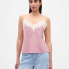 Camisole mit Spitzenbesatz Camisole mit Spitzenbesatz