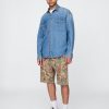 Canvas-Shorts mit Blumenmuster Canvas-Shorts mit Blumenmuster