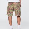 Canvas-Shorts mit Blumenmuster Canvas-Shorts mit Blumenmuster