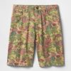 Canvas-Shorts mit Blumenmuster Canvas-Shorts mit Blumenmuster