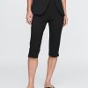 Caprihose mit hohem Bund und Doppelstrick Caprihose mit hohem Bund und Doppelstrick