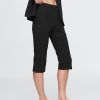 Caprihose mit hohem Bund und Doppelstrick Caprihose mit hohem Bund und Doppelstrick