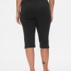 Caprihose mit hohem Bund und Doppelstrick Caprihose mit hohem Bund und Doppelstrick