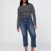 Caprijeans mit hohem Bund Caprijeans mit hohem Bund