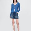 Cardigan aus Leinenmischung mit Bindeband vorne Cardigan aus Leinenmischung mit Bindeband vorne
