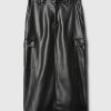 Cargo-Midirock aus veganem Leder Cargo-Midirock aus veganem Leder
