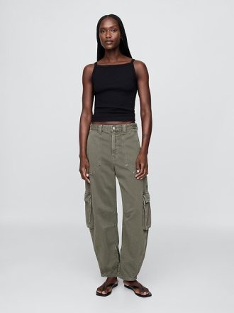 Cargohose mit mittelhohem Bund