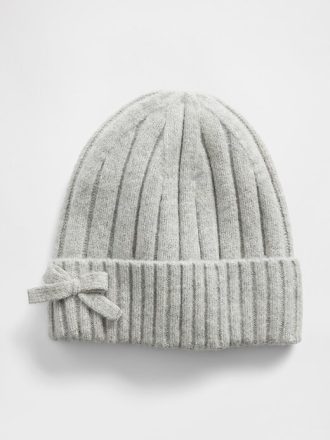 CashSoft Beanie mit Schleife für Kinder