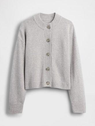 CashSoft – Grobstrick-Cardigan in Übergröße