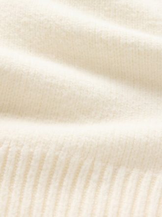CashSoft – Kurzer Pullover mit hohem V-Ausschnitt