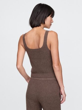 CashSoft – Kurzes Pyjama-Tanktop mit Waffelmuster