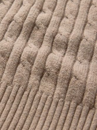 CashSoft Mini-Pulloverkleid mit Zopfmuster