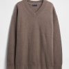 CashSoft Oversize-Pullover mit V-Ausschnitt