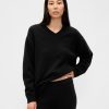 CashSoft Oversize-Pullover mit V-Ausschnitt