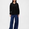 CashSoft Oversize-Pullover mit V-Ausschnitt