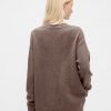 CashSoft Oversize-Pullover mit V-Ausschnitt