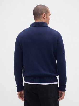 CashSoft Pullover mit Viertelreißverschluss