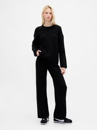 CashSoft Pulloverhose mit Zopfmuster