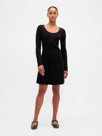 CashSoft Rib Mini-Strickkleid