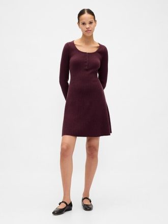 CashSoft Rib Mini-Strickkleid