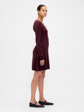 CashSoft Rib Mini-Strickkleid