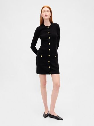 CashSoft Rib Pocket Mini-Pulloverkleid