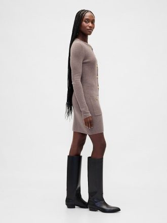 CashSoft Rib Pocket Mini-Pulloverkleid