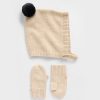 CashSoft Set aus Mütze und Fäustlingen mit Bommeln für Babys und Kleinkinder CashSoft Set aus Mütze und Fäustlingen mit Bommeln für Babys und Kleinkinder