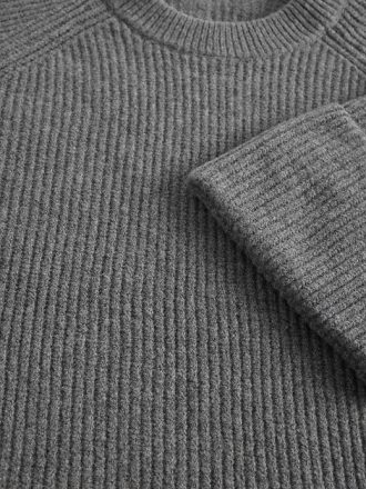 CashSoft Shaker-Stitch Boyfriend-Pullover