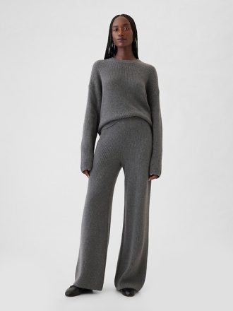 CashSoft Shaker-Stitch-Pulloverhose