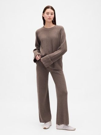 CashSoft Shaker-Stitch-Pulloverhose