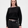 CashSoft Stretch-Kurzpullover mit Laternenärmeln CashSoft Stretch-Kurzpullover mit Laternenärmeln